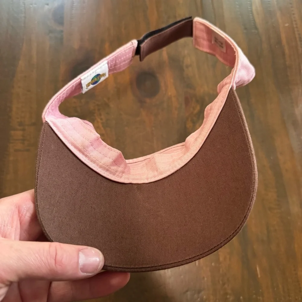 Pink Universal Studios Kid’s Visor Hat With Star On Front Adjustable 100% Cotton